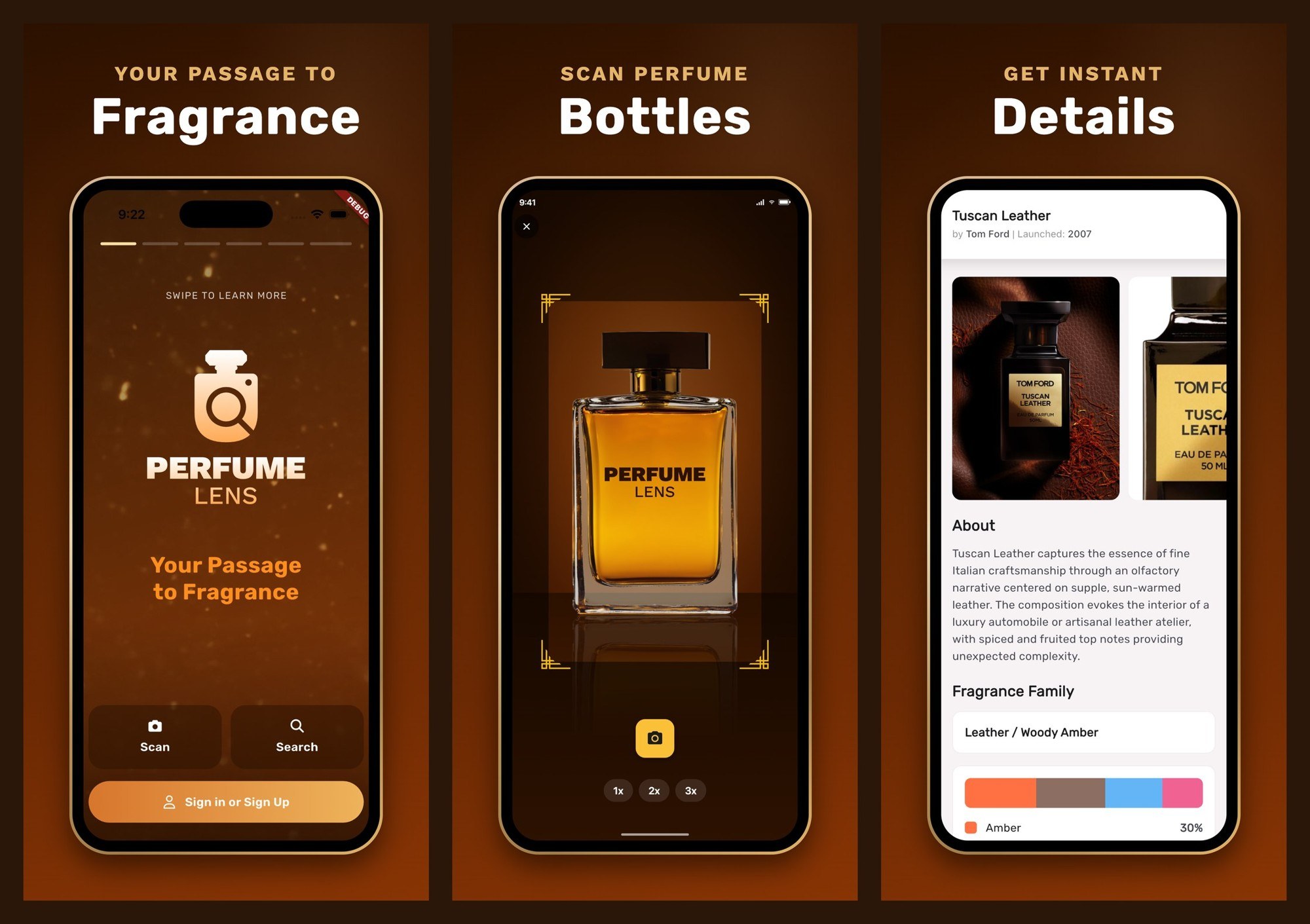 Welcome, scan, instant details